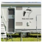 Preview: Wohnmobil Aufkleber Flamingo Hetz mich nicht! Cool WoMo Caravan Aufkleber Sticker WoMo129